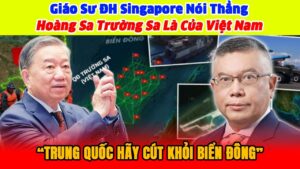 Giáo Sư ĐH Singapore Nói Thẳng: Hoàng Sa Trường Sa Là Của Việt Nam